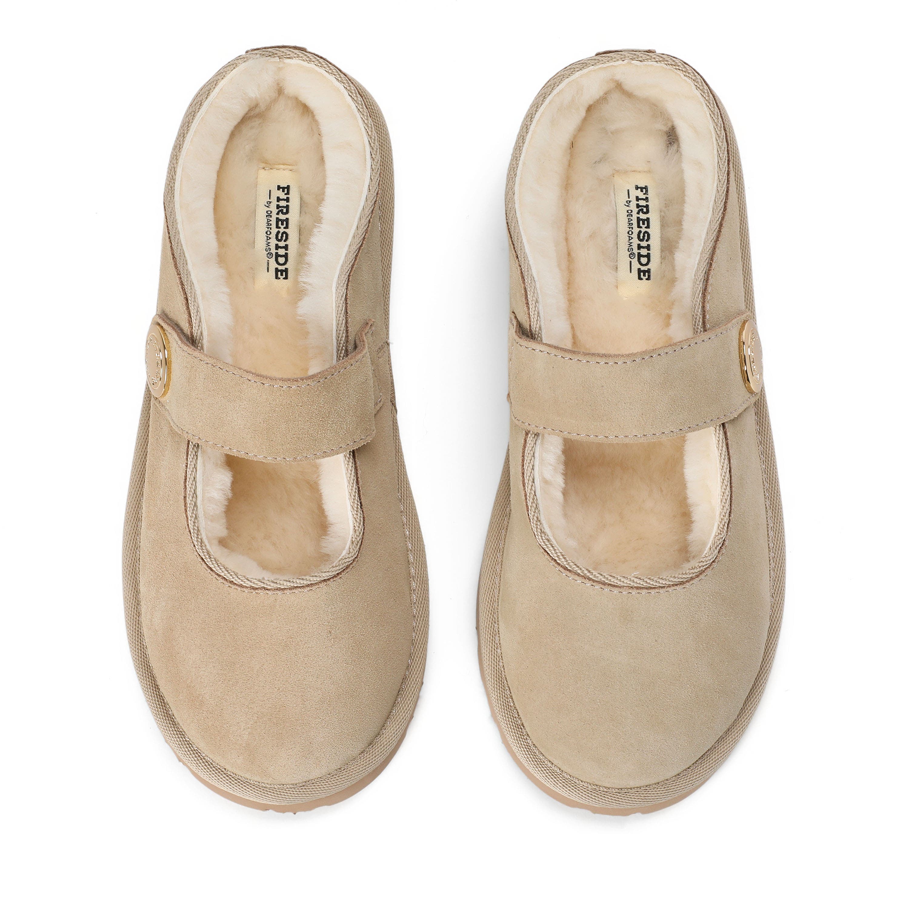 Fireside Coin Maryjane Slippers, Alternate, color, Sand