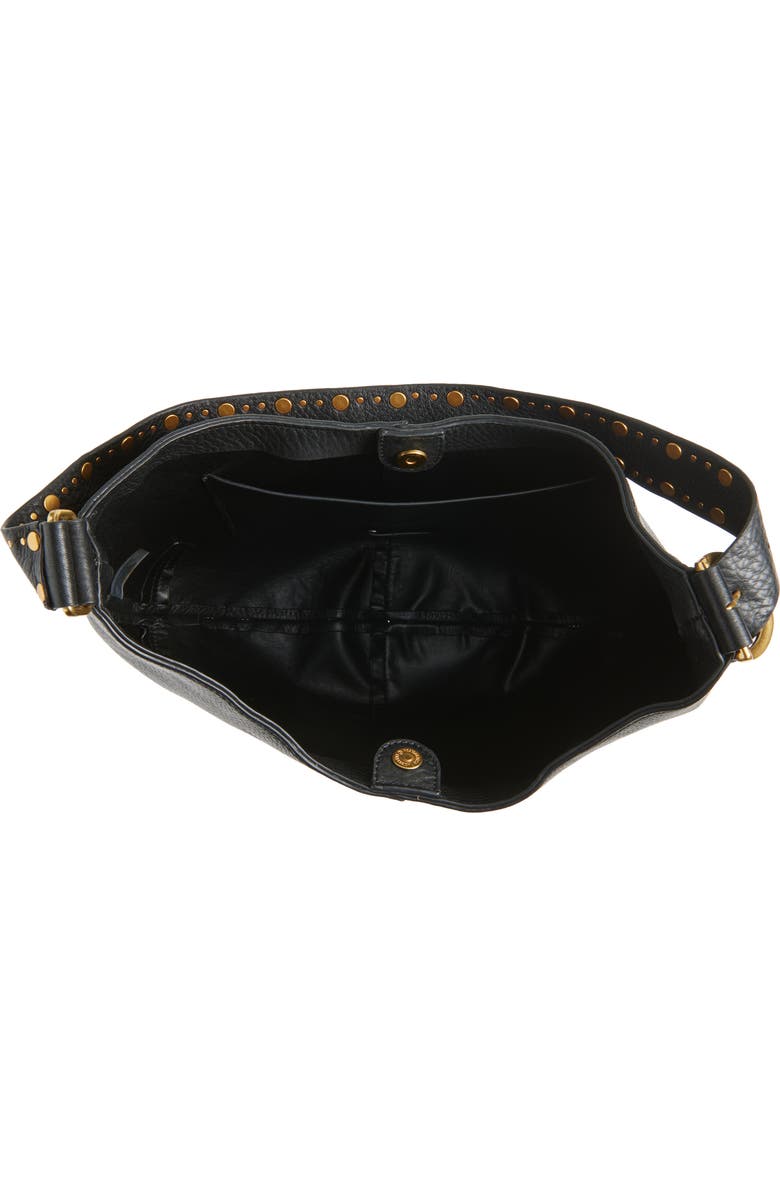 Rebecca Minkoff Naomi Leather Hobo Bag, Alternate, color, Black