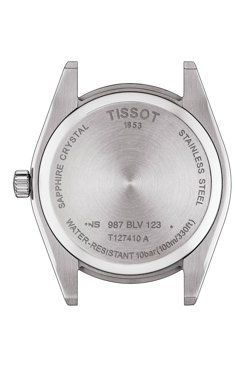 T-Classic Gentleman Bracelet Watch, 40mm, Alternate, color, GREY/ BLACK/ SILVER
