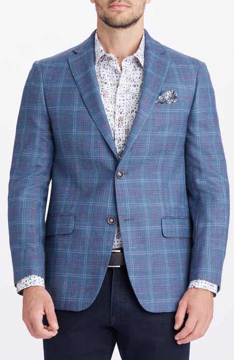 Robert Graham Cable Plaid Wool Blend Sport Coat