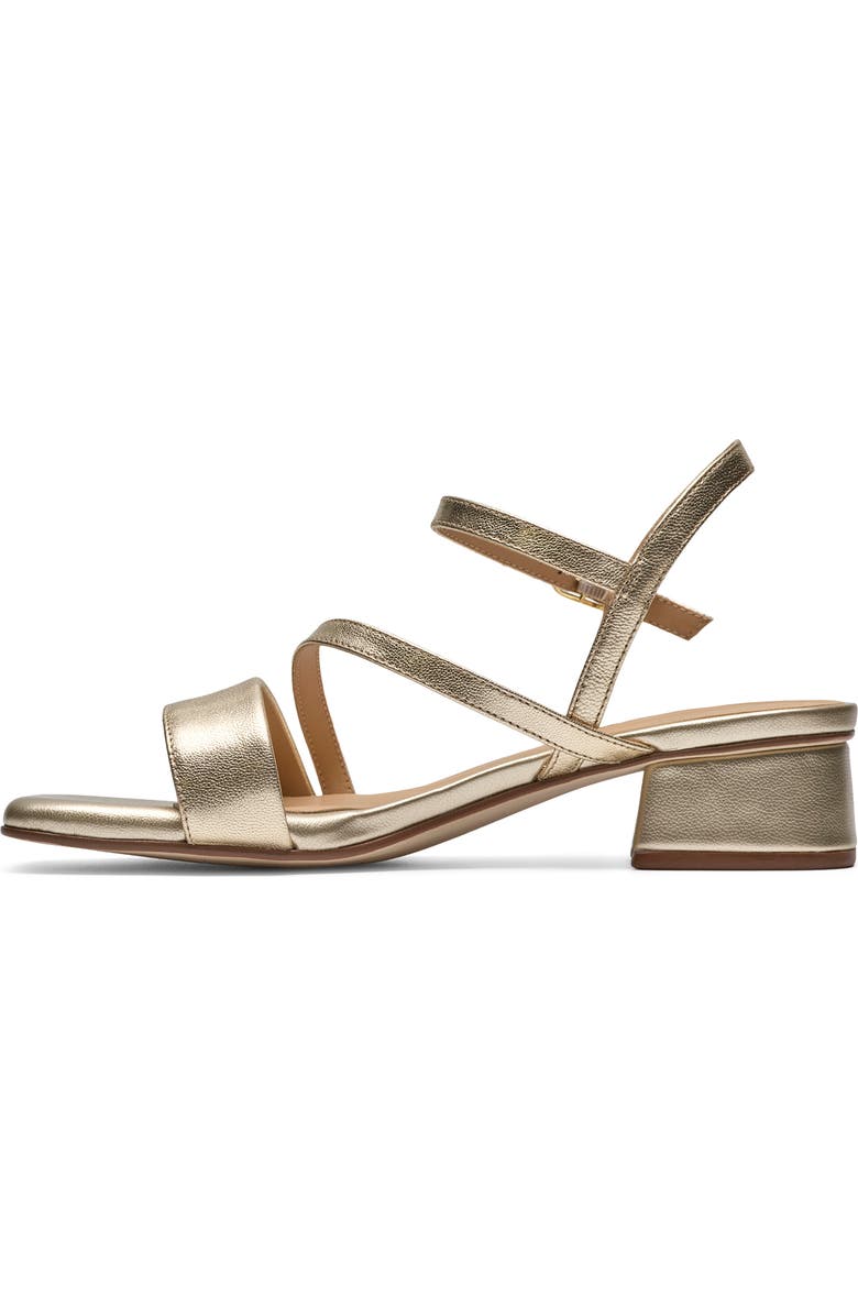 Clarks<sup>®</sup> Serina 35 Strappy Sandal, Alternate, color, Gold Leather