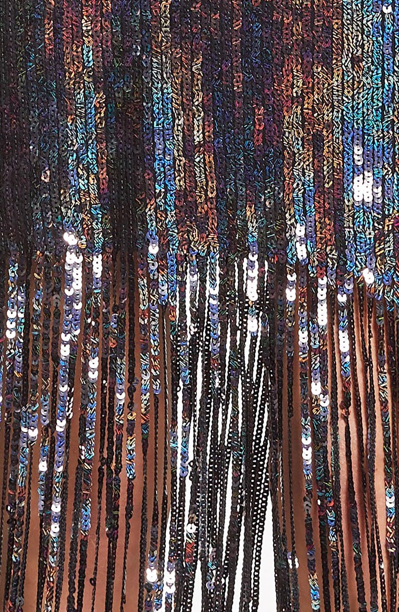 Dress the Population Frankie Plunge Midi Dress, Alternate, color, 