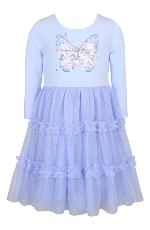 Kids' Butterfly Sequin Dress (Little Kid)