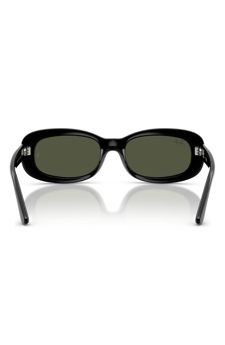 Ray-Ban 56mm Oval Sunglasses, Alternate, color, Black