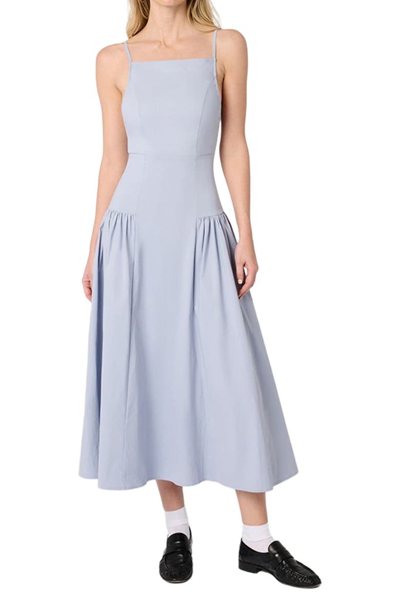 WeWoreWhat Flare Panel Midi Dress, Main, color, Powder Blue