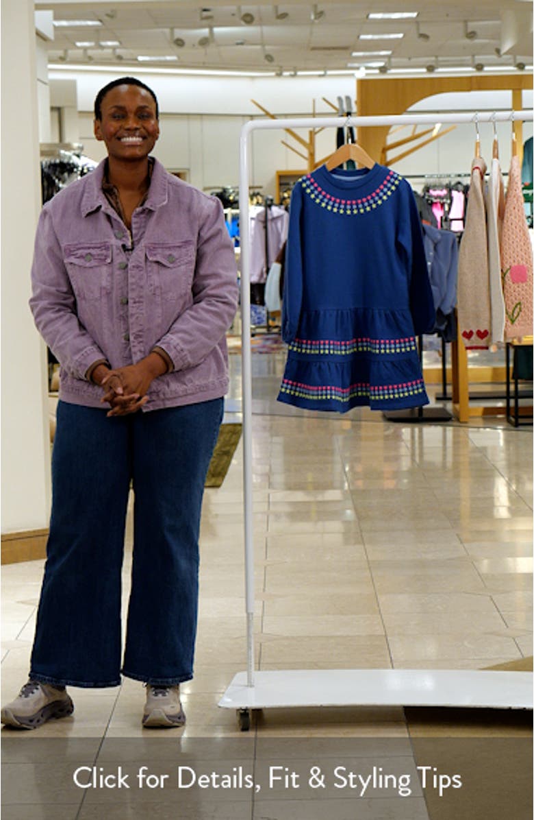 Kids
 Drop Waist Sweatshirt Dress, sales video thumbnail