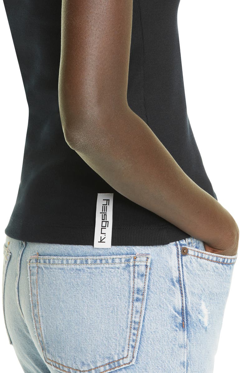 K.NGSLEY Gender Inclusive Fist Geometric Cutout Rib Tank, Alternate, color,