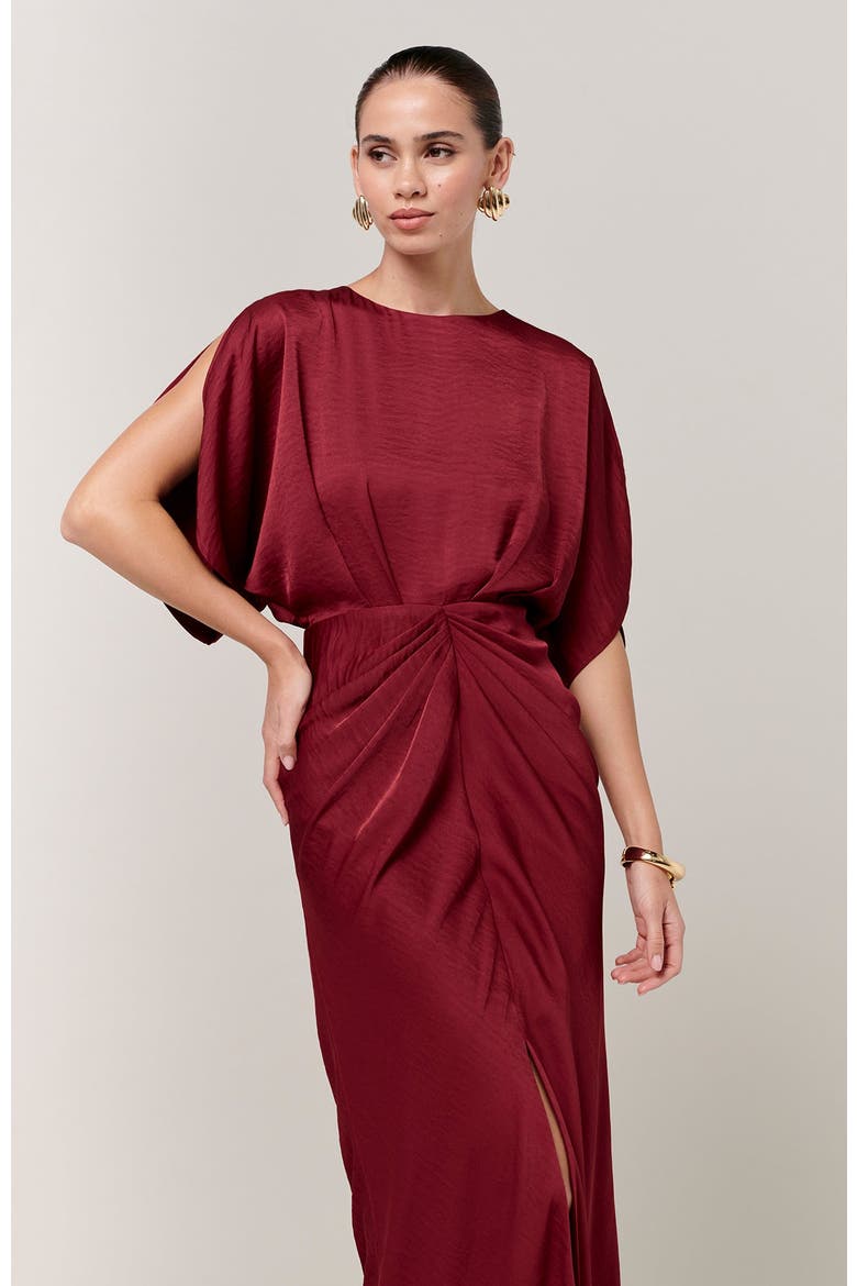 Mona Maxi Dress, Alternate, color, Burgundy