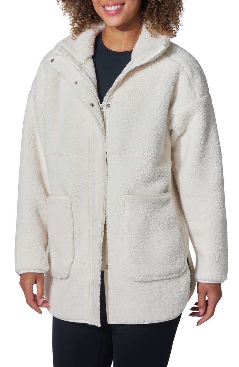 YOGALICIOUS Arctic Avenue Faux Shearling Jacket, Alternate, color, 