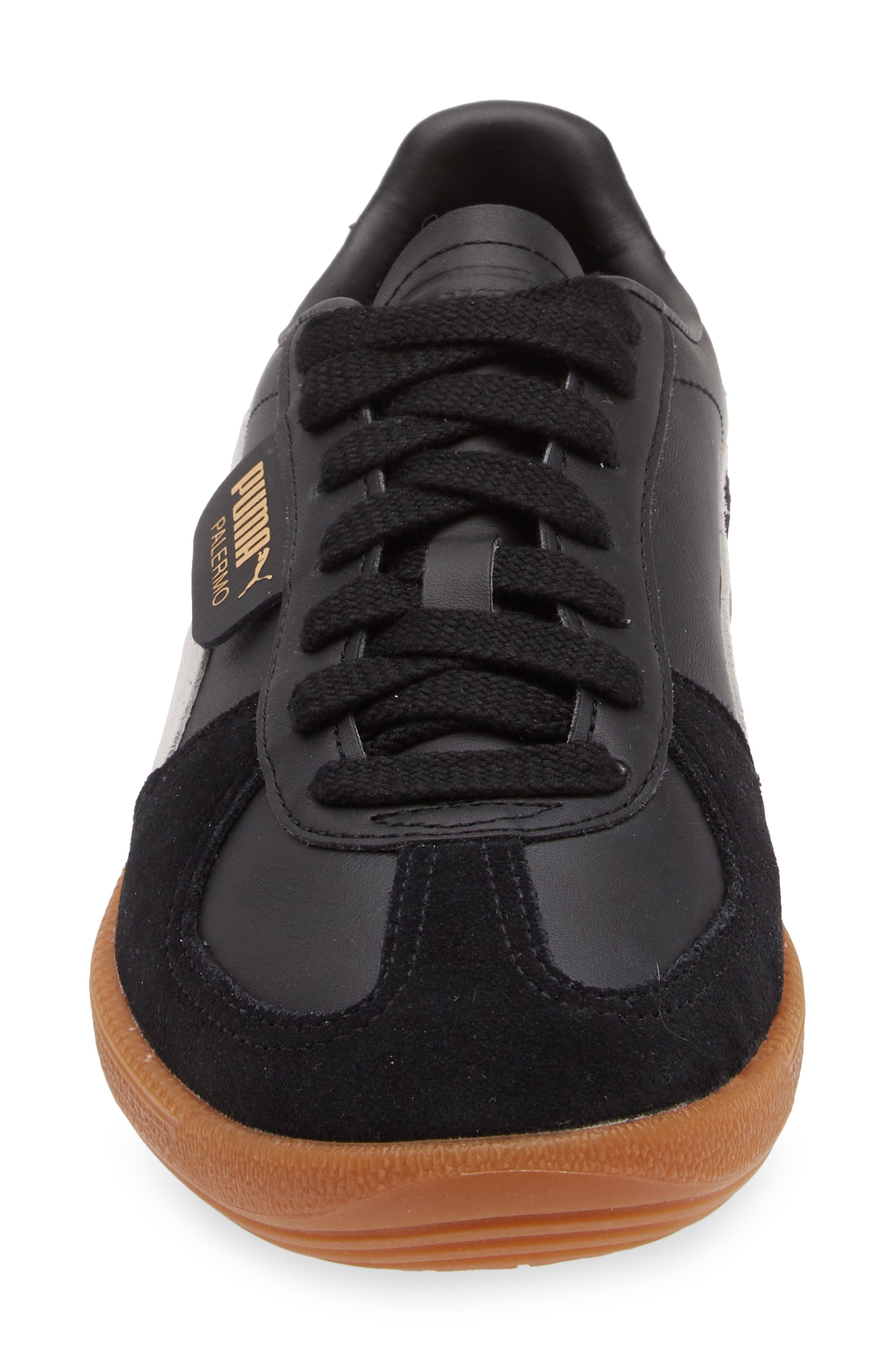 PUMA Kids
 Palermo Sneaker, Alternate, color, Puma Black-Feather Gray-Gum