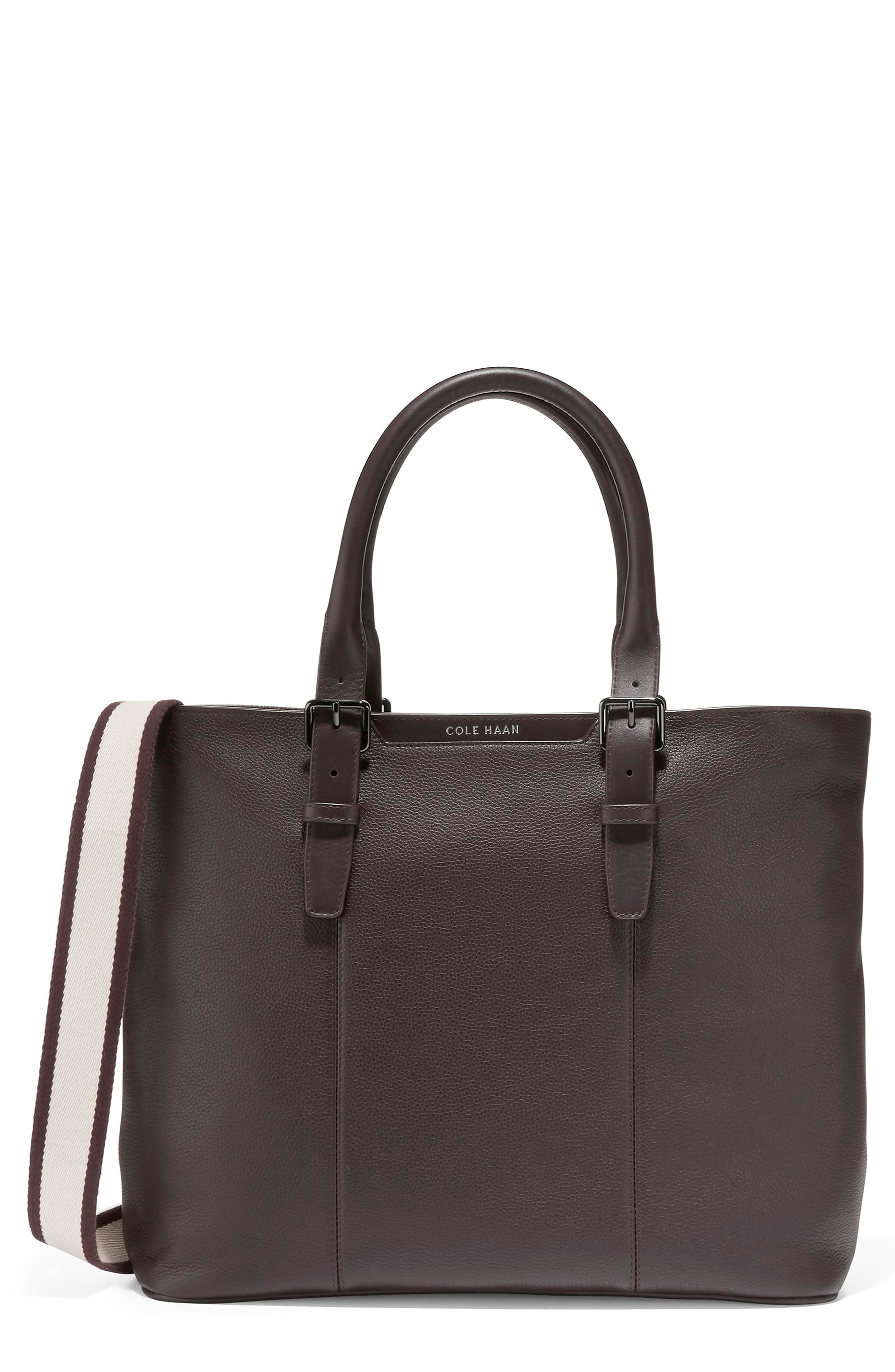 Cole Haan Triboro Leather Tote Bag, Main, color, 