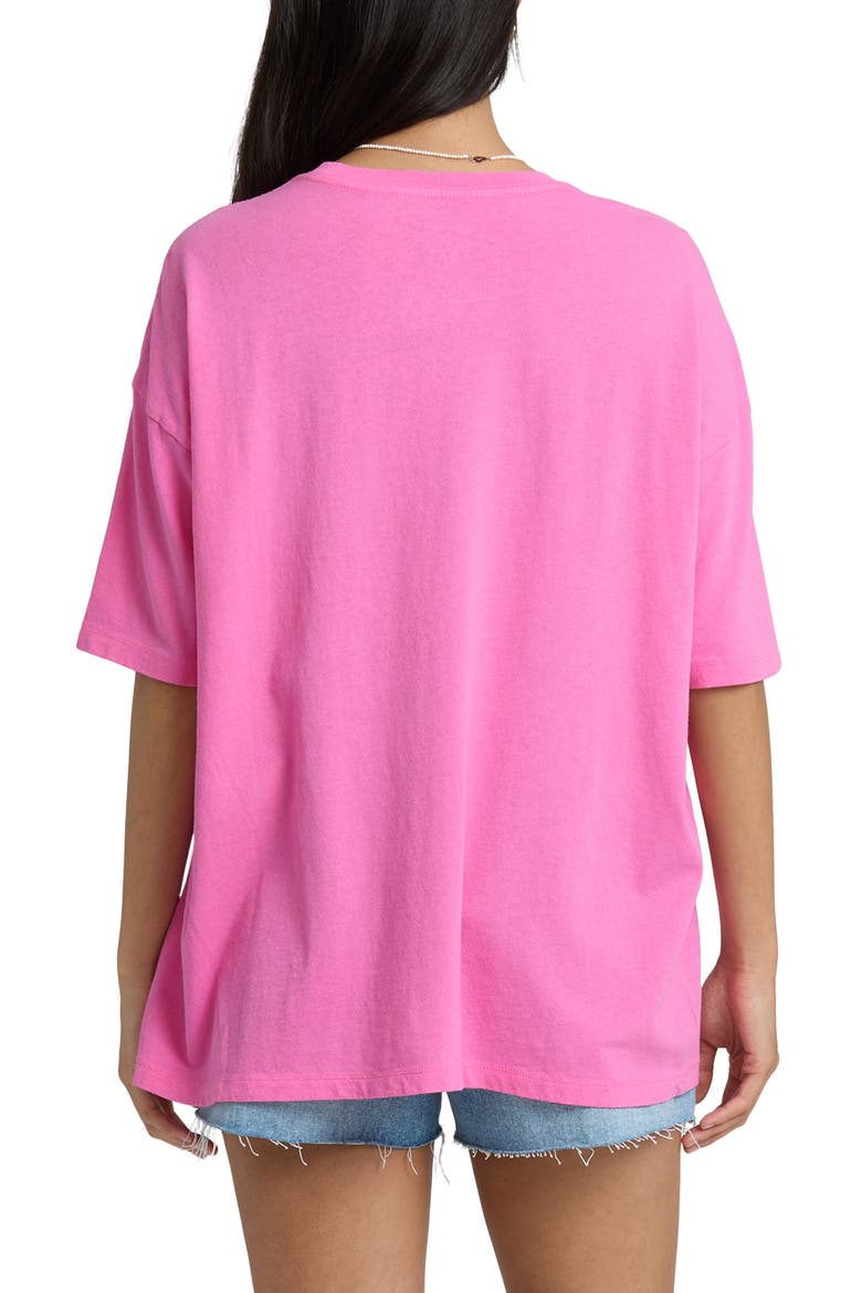 Every High Tide Oversize Cotton Graphic T-Shirt, Alternate, color, GUAVA