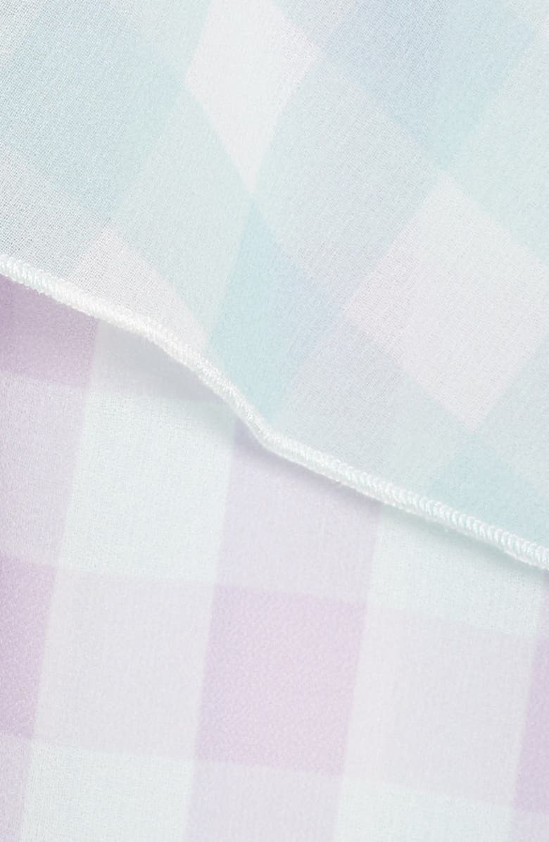 Bellevue The Label Alessia Gingham Layered Asymmetrical Midi Dress, Alternate, color, 