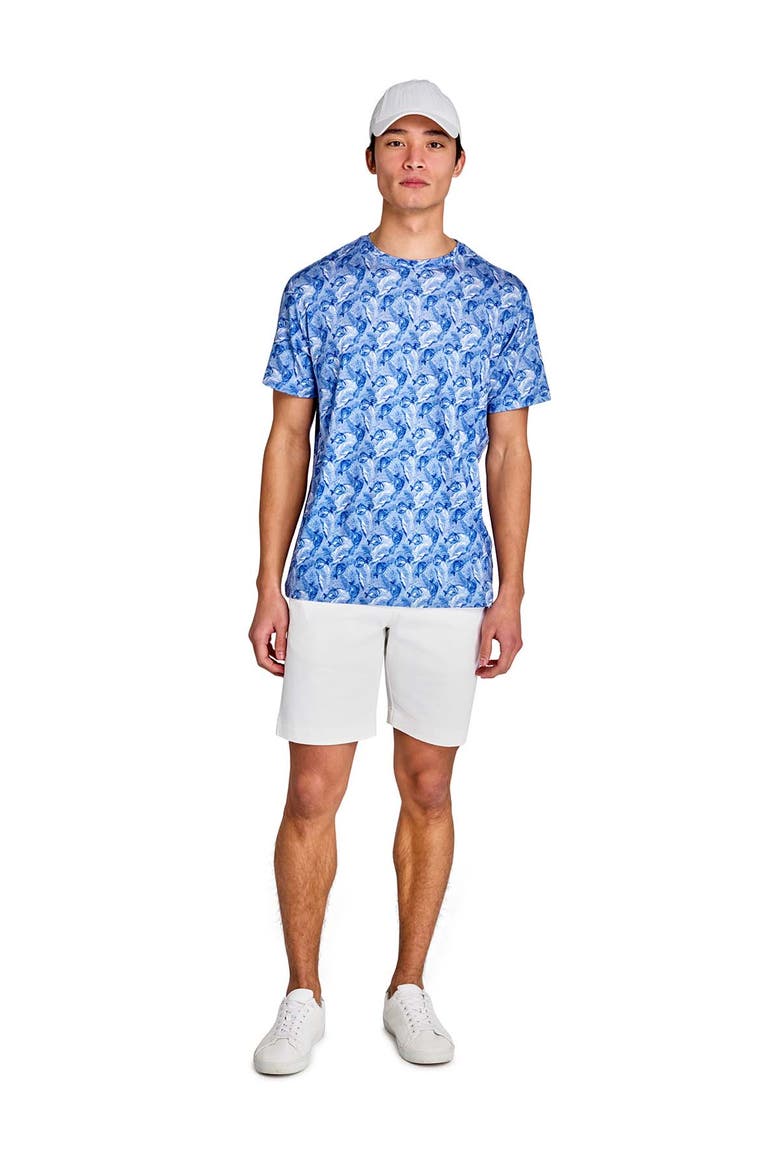 Regular Fit Fish Headphones Recycled Performance Golf T-Shirt, Alternate, color, NAVY