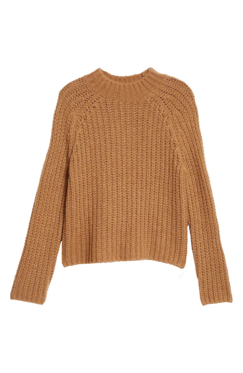 Vince Marled Shaker Stitch Raglan Sleeve Sweater, Alternate, color, 