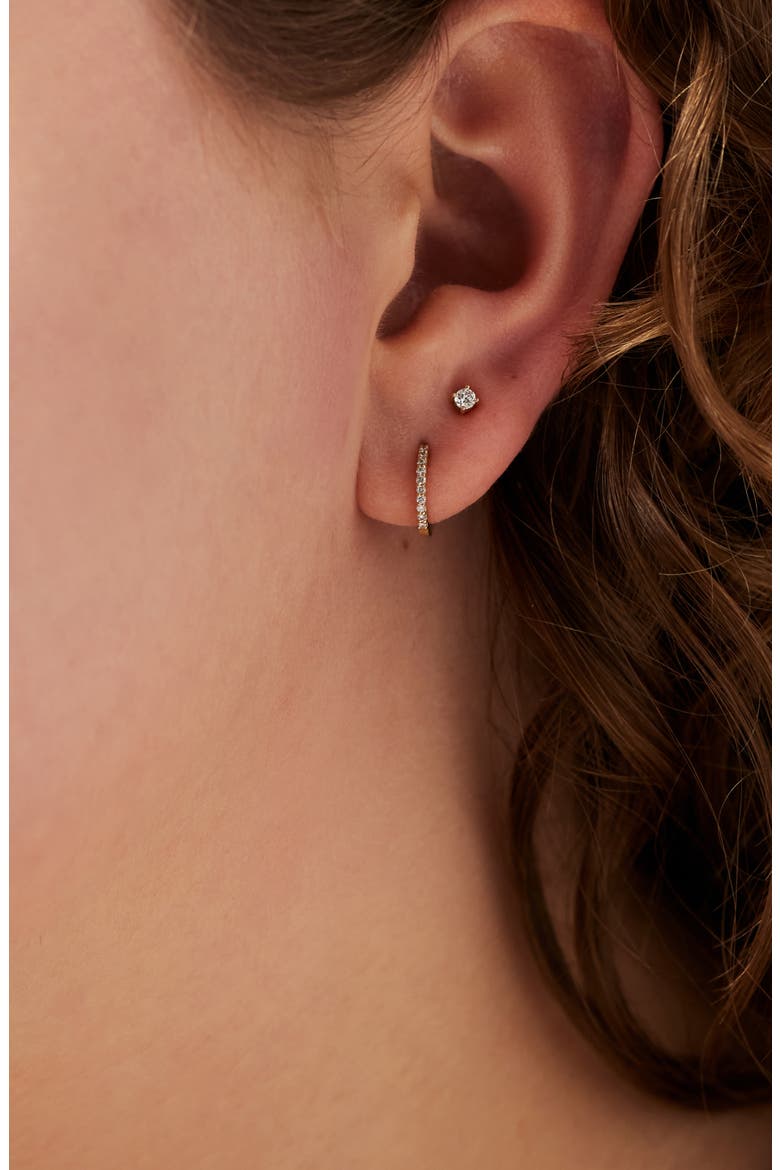 Lab Grown Diamond Earrings - Gold Diamond Earring Set, Alternate, color, Gold