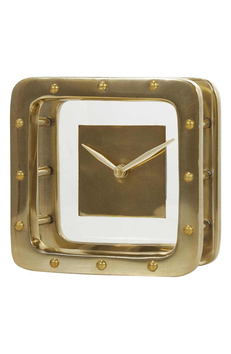 UMA Contemporary Square Desk Clock, Main, color, 