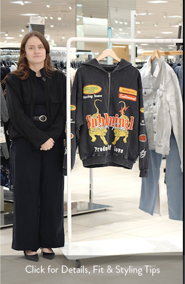 Subliminal Racing Zip Hoodie, sales video thumbnail