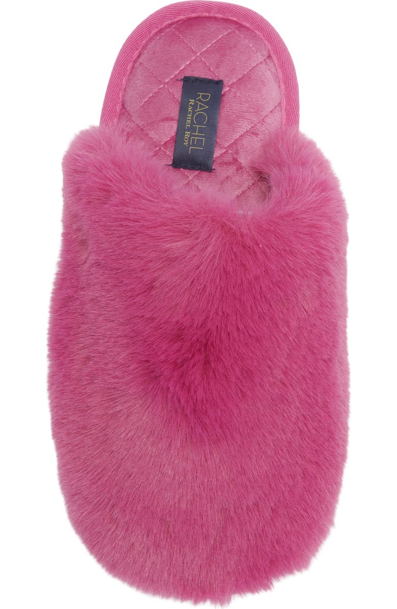 Rachel Roy Marta Faux Fur Slipper, Alternate, color, Magenta