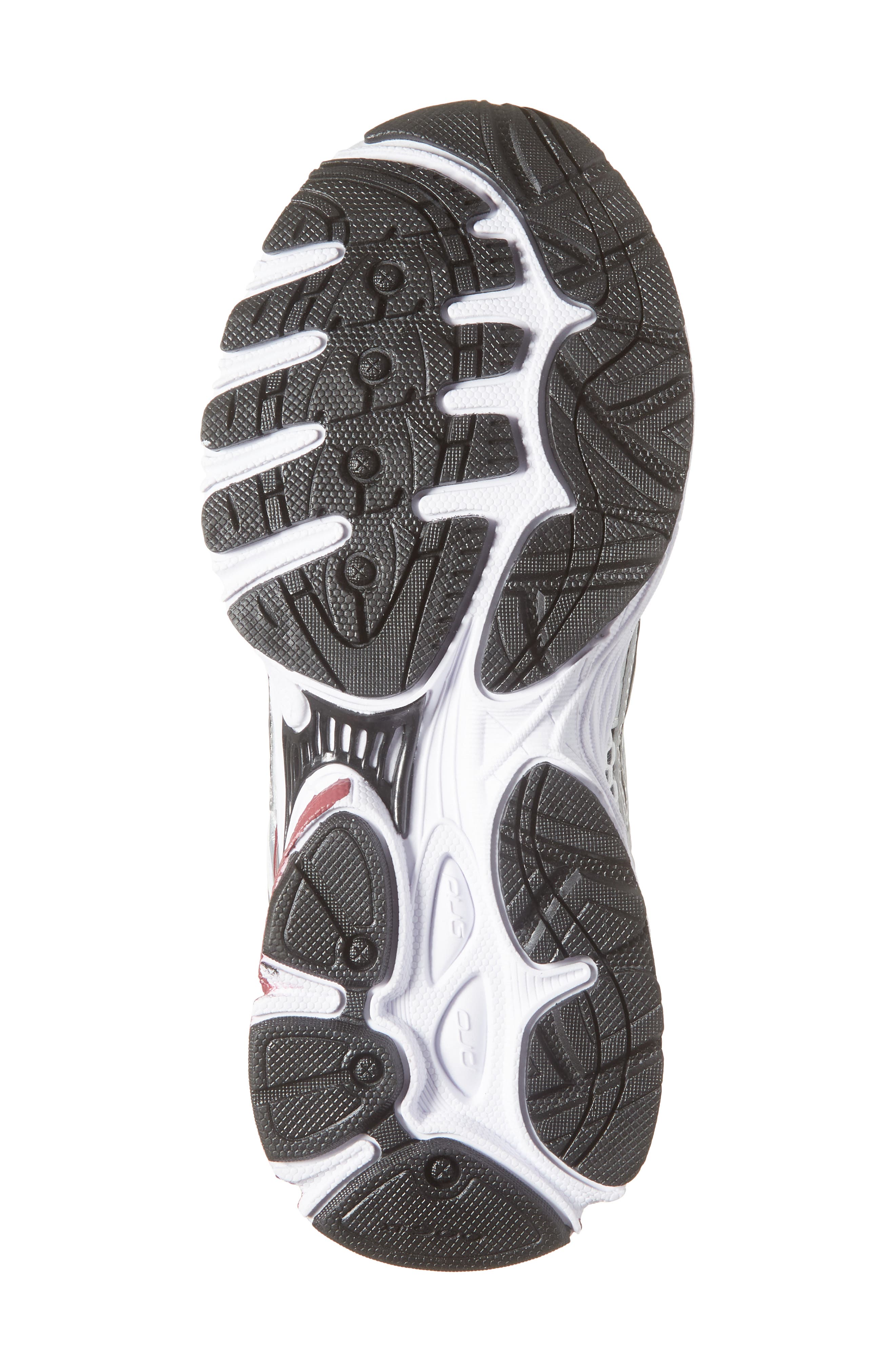 Saucony Kids' ProGrid Omni 9 Sneaker, Alternate, color, Silver/ Red