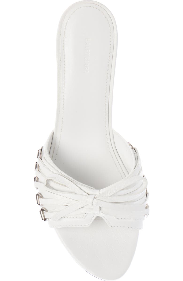 Balenciaga Cagole Slide Sandal, Alternate, color, Optic White
