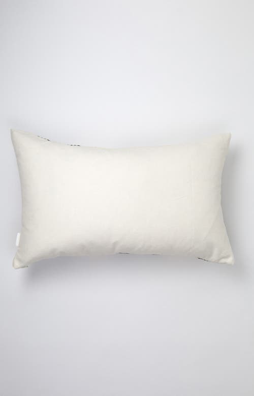 Archive New York Vintage Indigo Denim Gingham Pillow In Blue