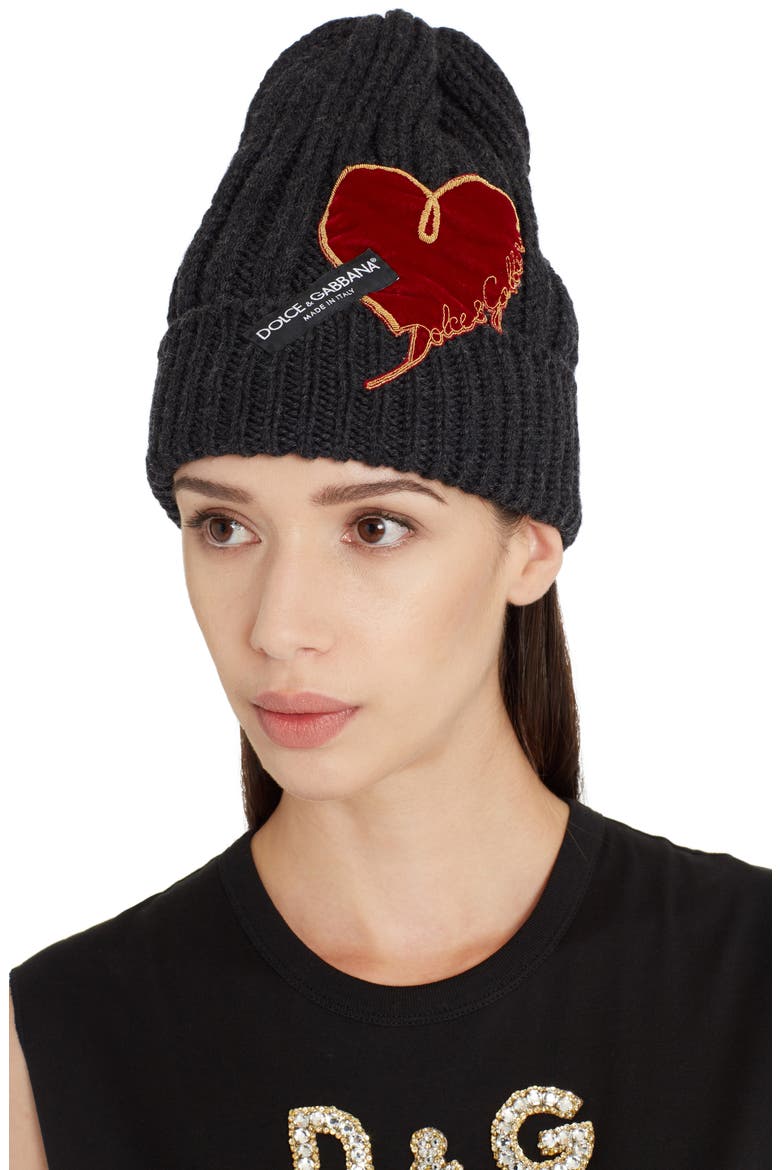 Wool Logo Beanie, Main, color, GREY