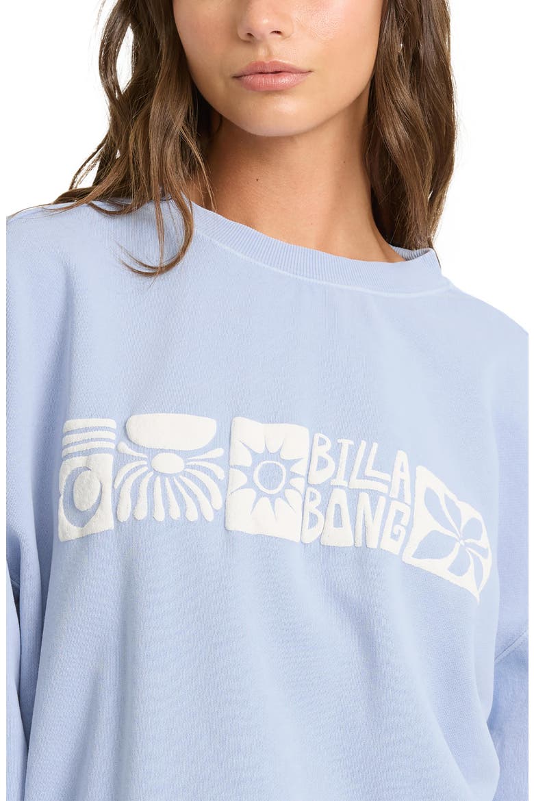 Ride In Graphic Sweatshirt, Alternate, color, CORNFLOWER