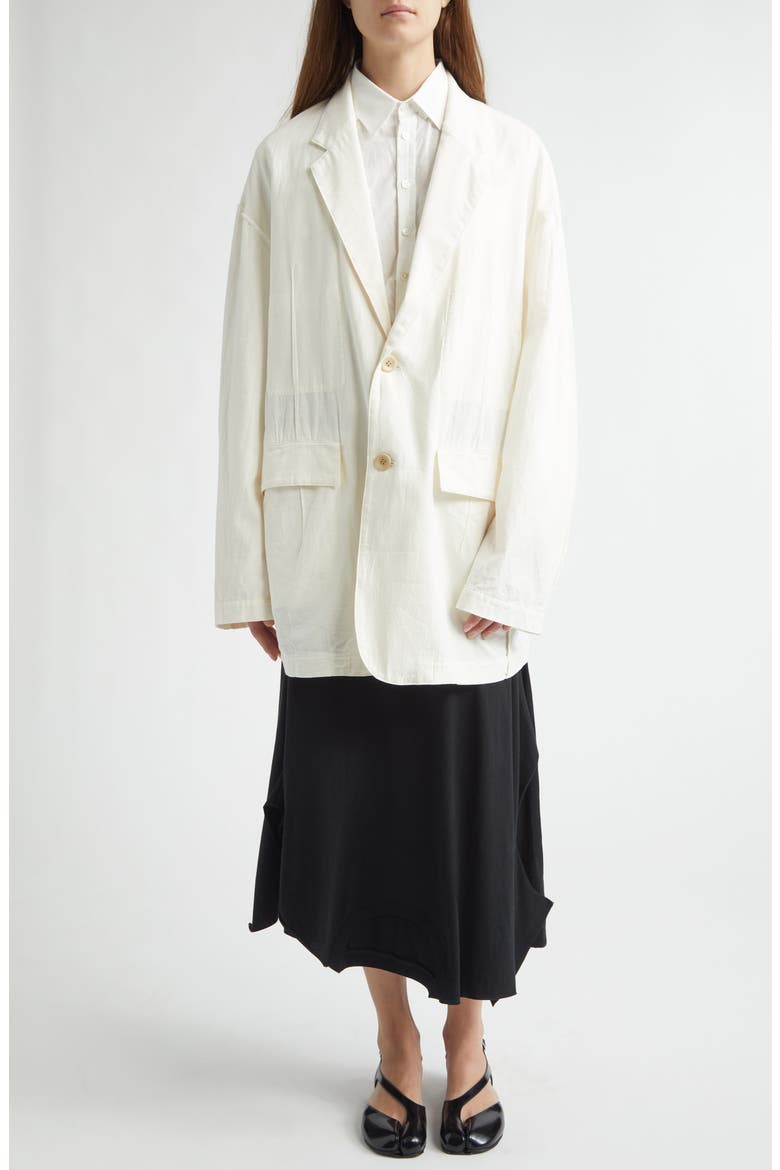 Cotton & Cashmere Jacket, Alternate, color, IVORY