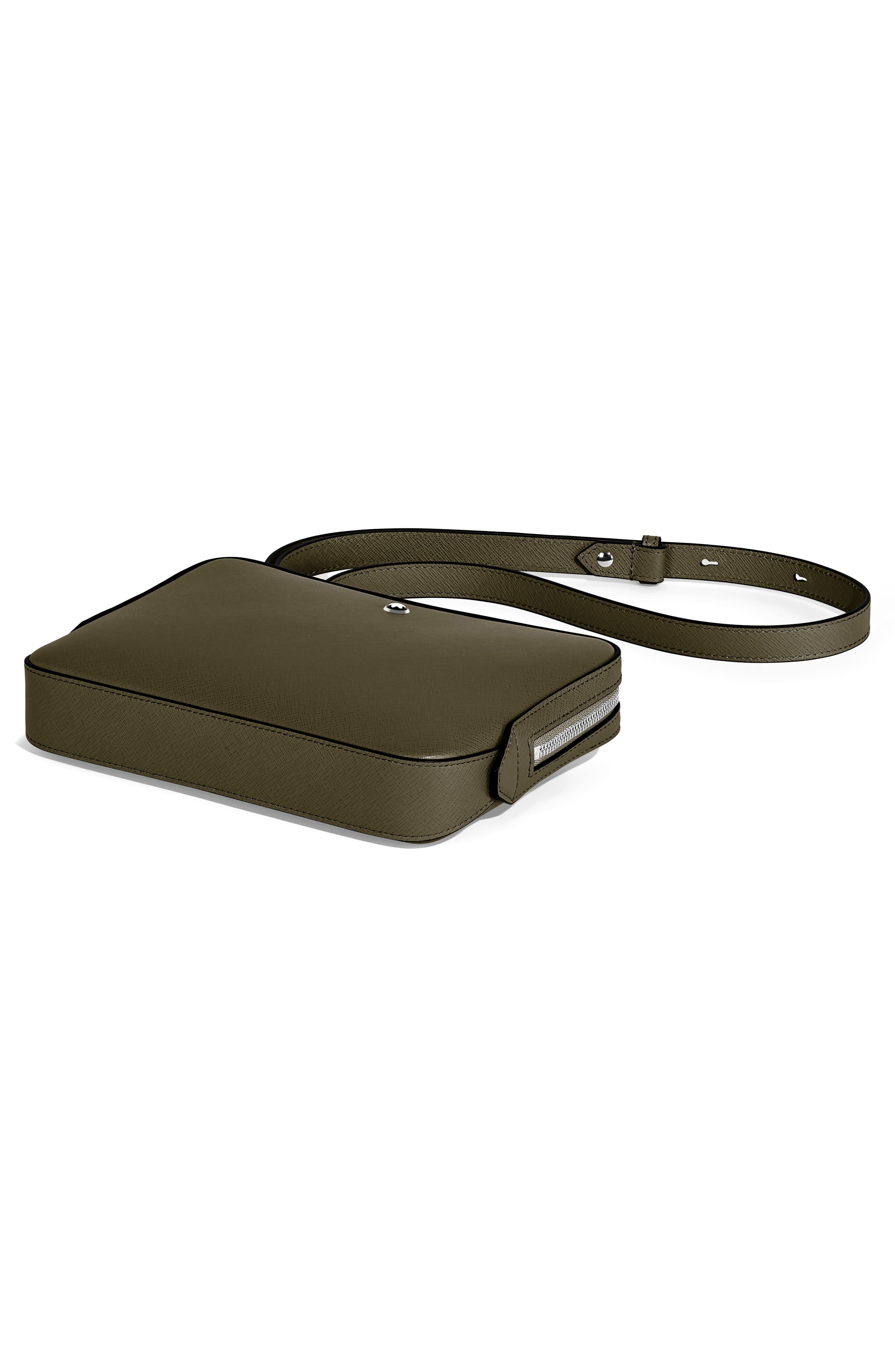 Montblanc Sartorial Small Leather Crossbody Bag, Alternate, color, 