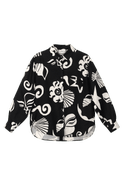 Untitled in Motion Zanaya Print Button-up Shirt