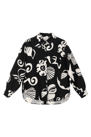 Untitled in Motion Zanaya Print Button-up Shirt