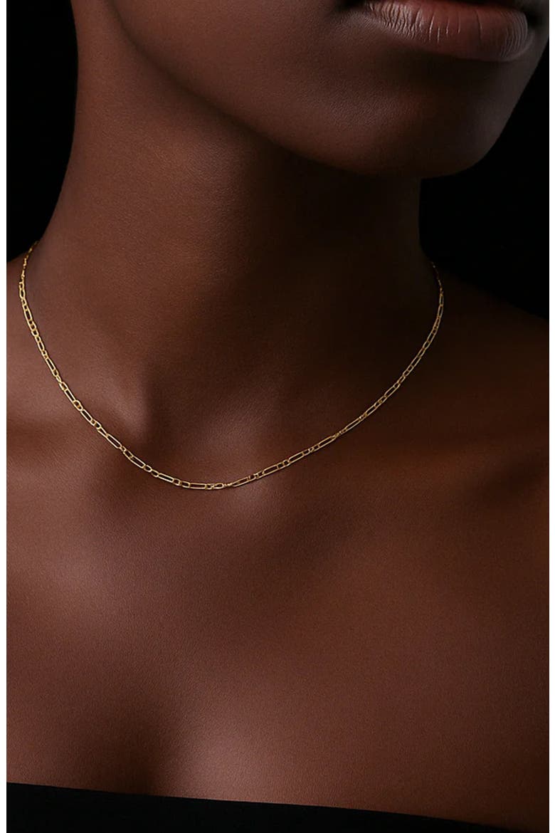 Figaro Midi Choker Necklace in Gold, Alternate, color, Gold