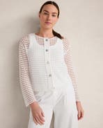 Haven Well Within Organic Cotton Pointelle Cardigan