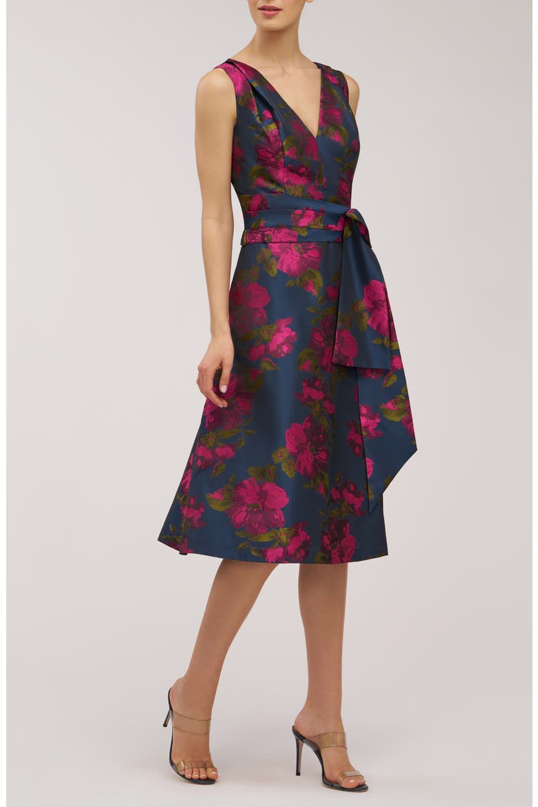 Elisa Sleeveless Cocktail Dress, Alternate, color, WILD BERRY/ BLUE OPAL