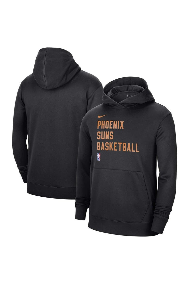 Unisex Nike Black Phoenix Suns 2023/24 Performance Spotlight On-Court Practice Pullover Hoodie, Main, color, Black