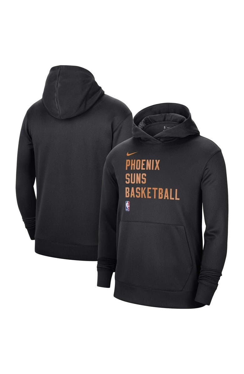 Nike Unisex Nike Black Phoenix Suns 2023/24 Performance Spotlight On-Court Practice Pullover Hoodie, Main, color, Black