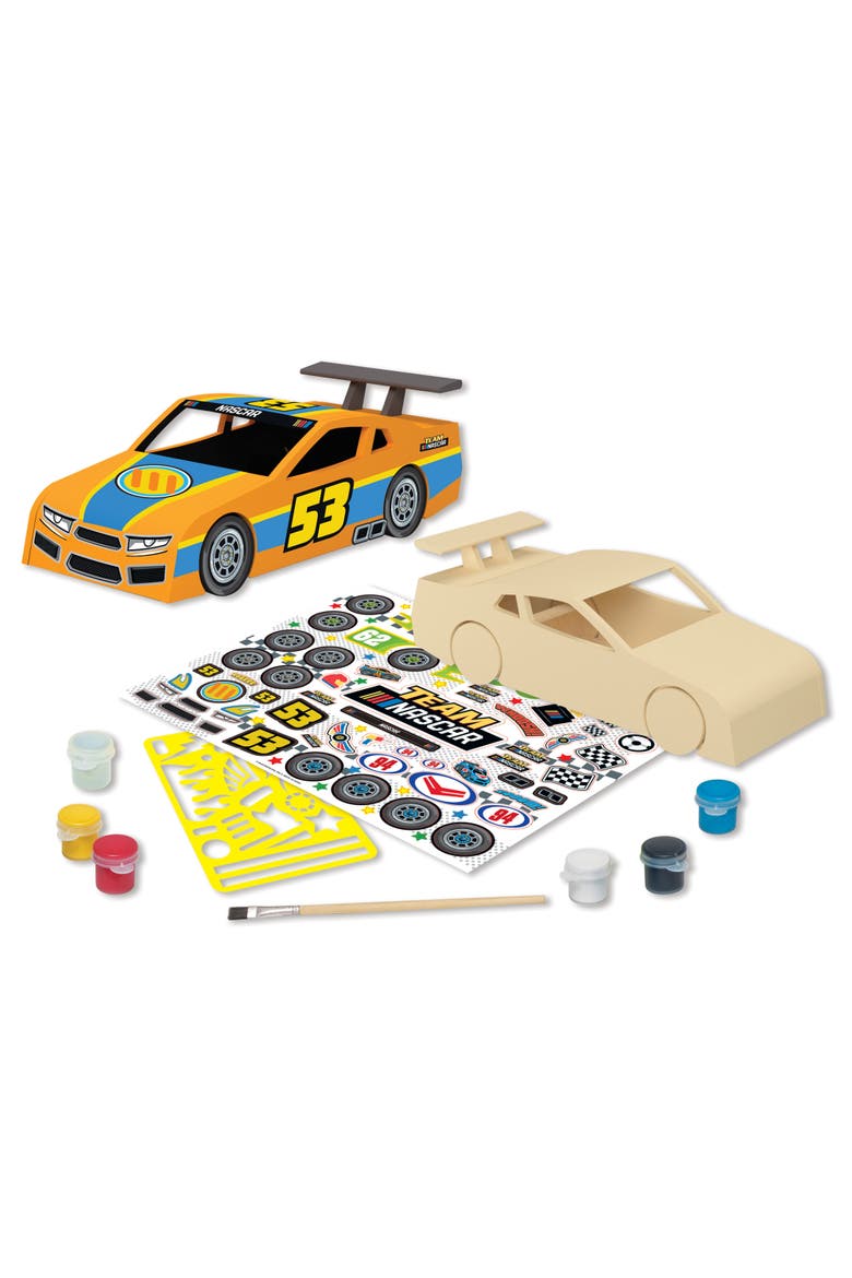 NASCAR - Wood Race Car Craft Set, Alternate, color, Multicolor