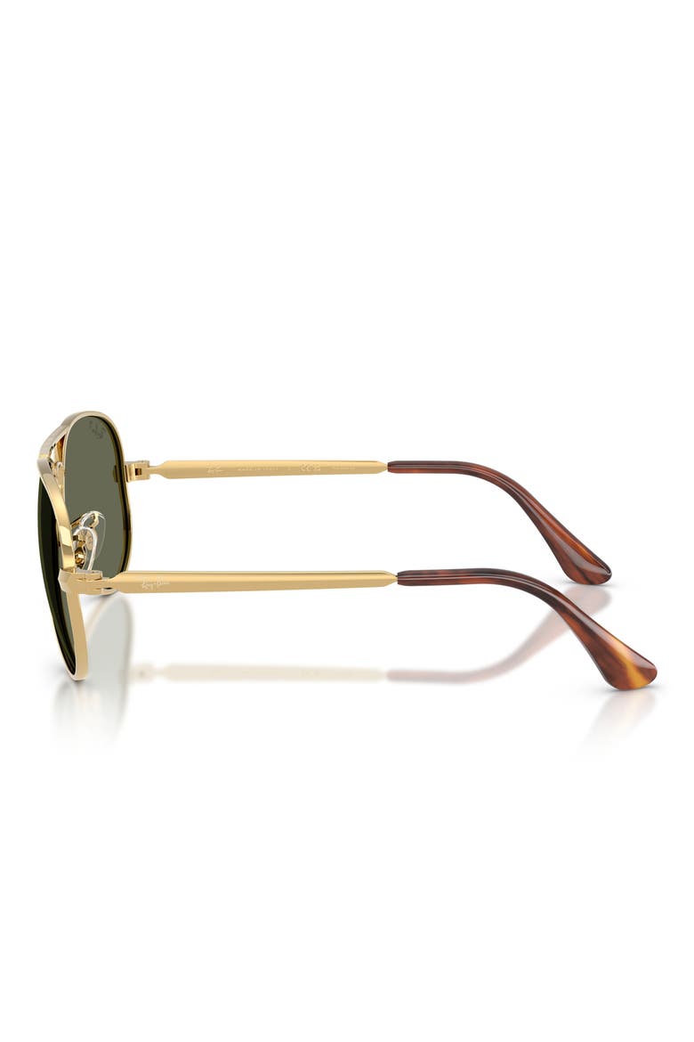 Aviator Max 58mm Polarized Pilot Sunglasses, Alternate, color, ARISTA / GREEN POLAR