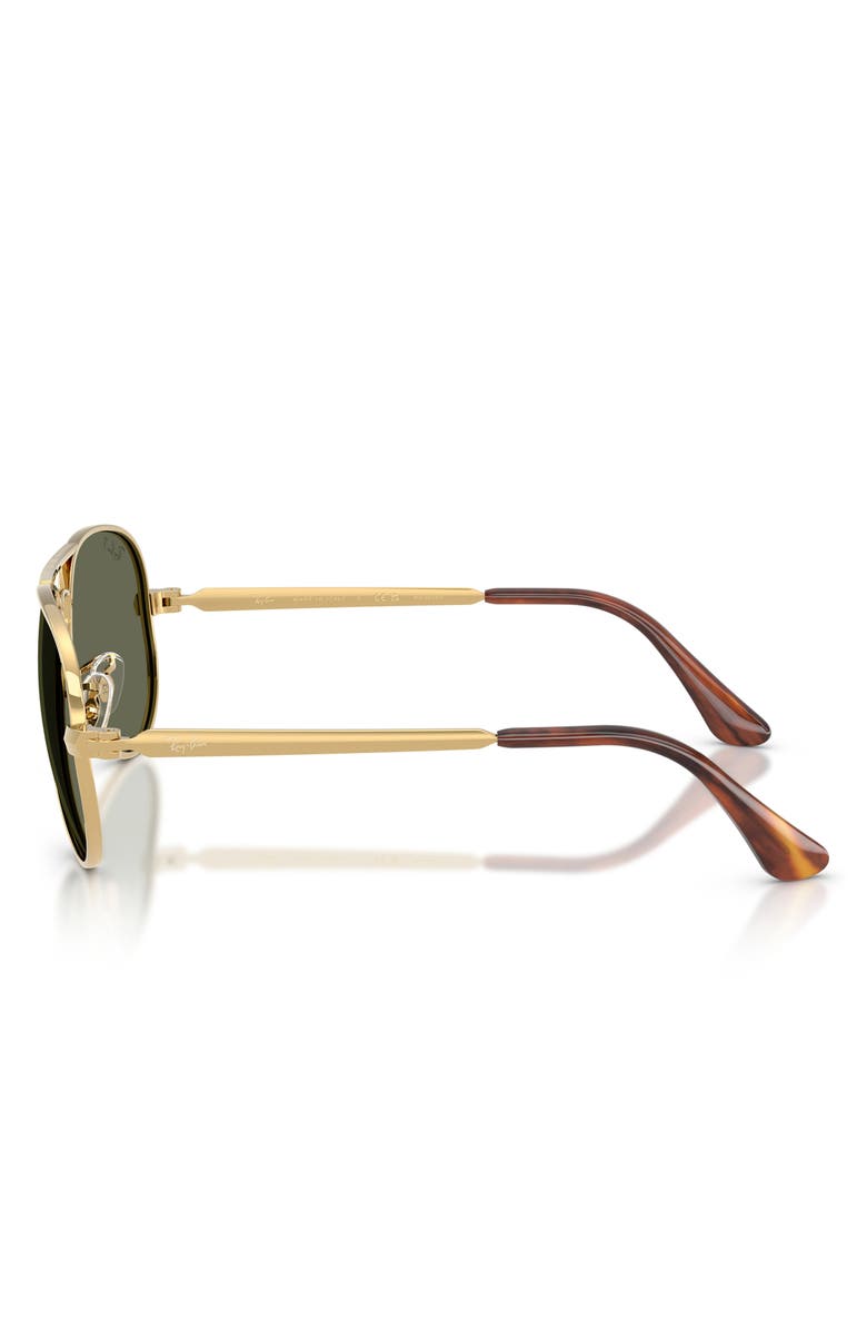 Ray-Ban Aviator Max 58mm Polarized Pilot Sunglasses, Alternate, color, Arista / Green Polar