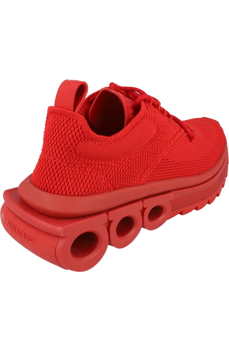 FERRAGAMO Nima Knit Low Top Sneaker, Alternate, color, Red