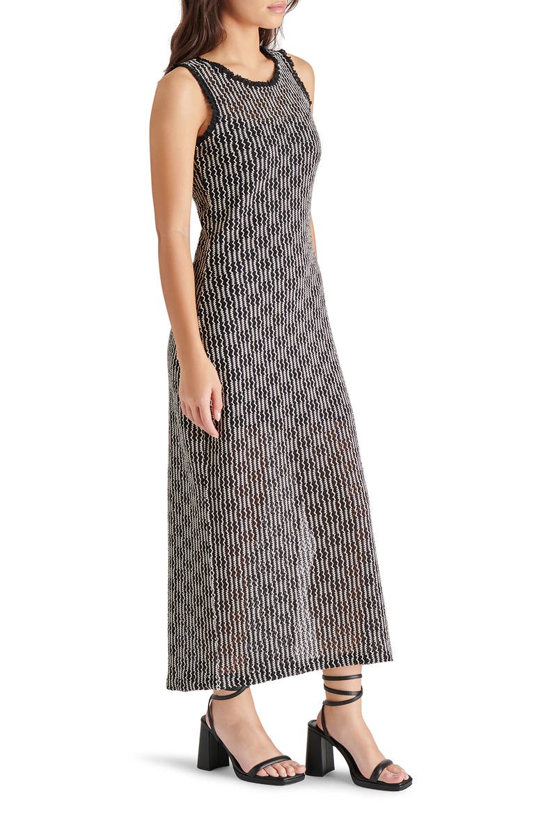 Nyssa Textured Sleeveless Knit Dress, Alternate, color, BLACK