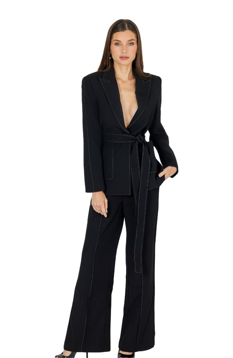 AKALIA Yena Wide Leg Pant, Main, color, Black