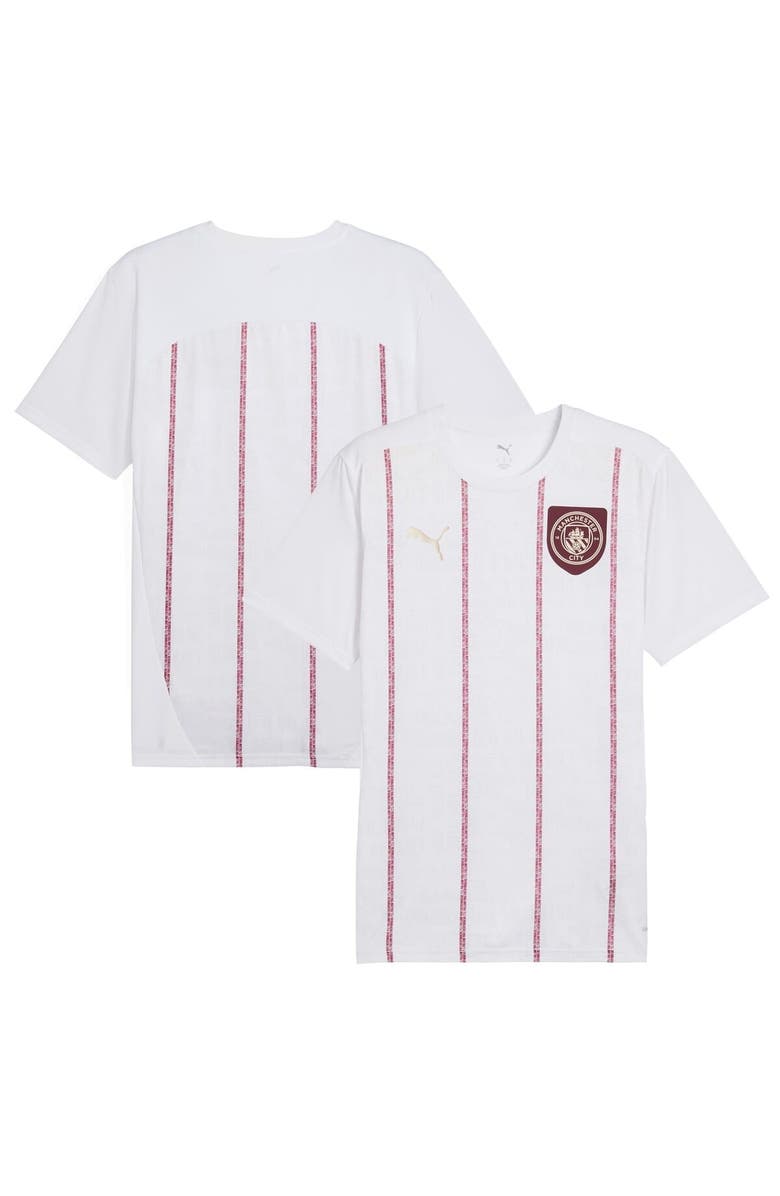 PUMA Men's Puma  White Manchester City 2024/25 Pre-Match Training Jersey, Main, color, White