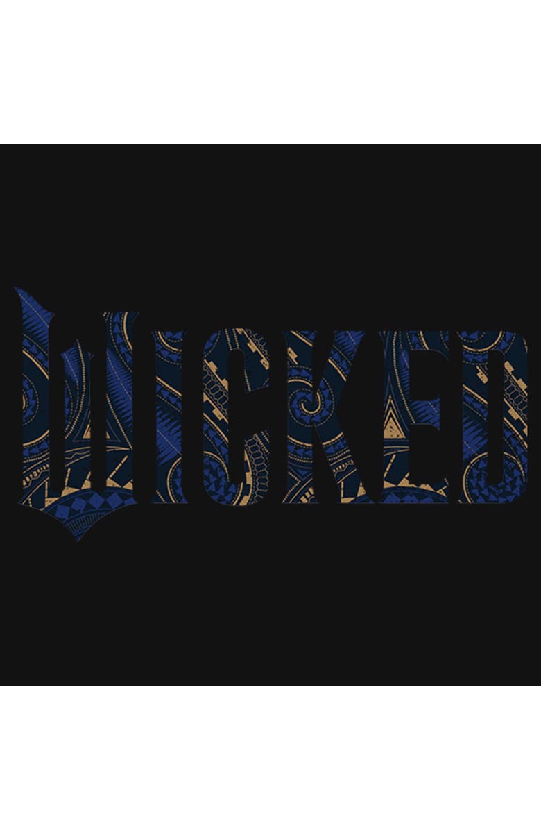 Wicked: For Good Girl's Wicked For Good Official Geometric Logo  Graphic T-Shirt, Alternate, color, Black