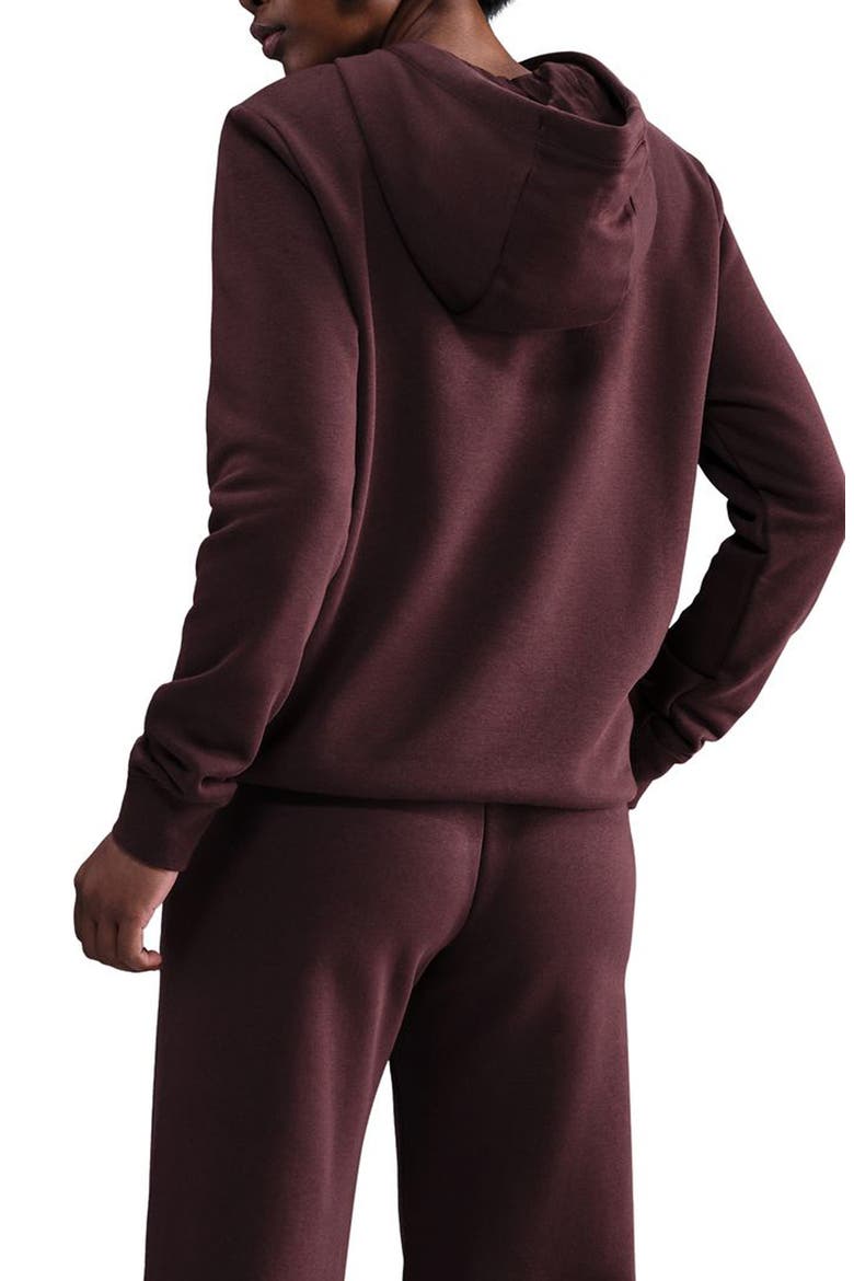 Club Logo Fleece Pullover Hoodie, Alternate, color, BURGUNDY CRUSH/ METALLIC GOLD