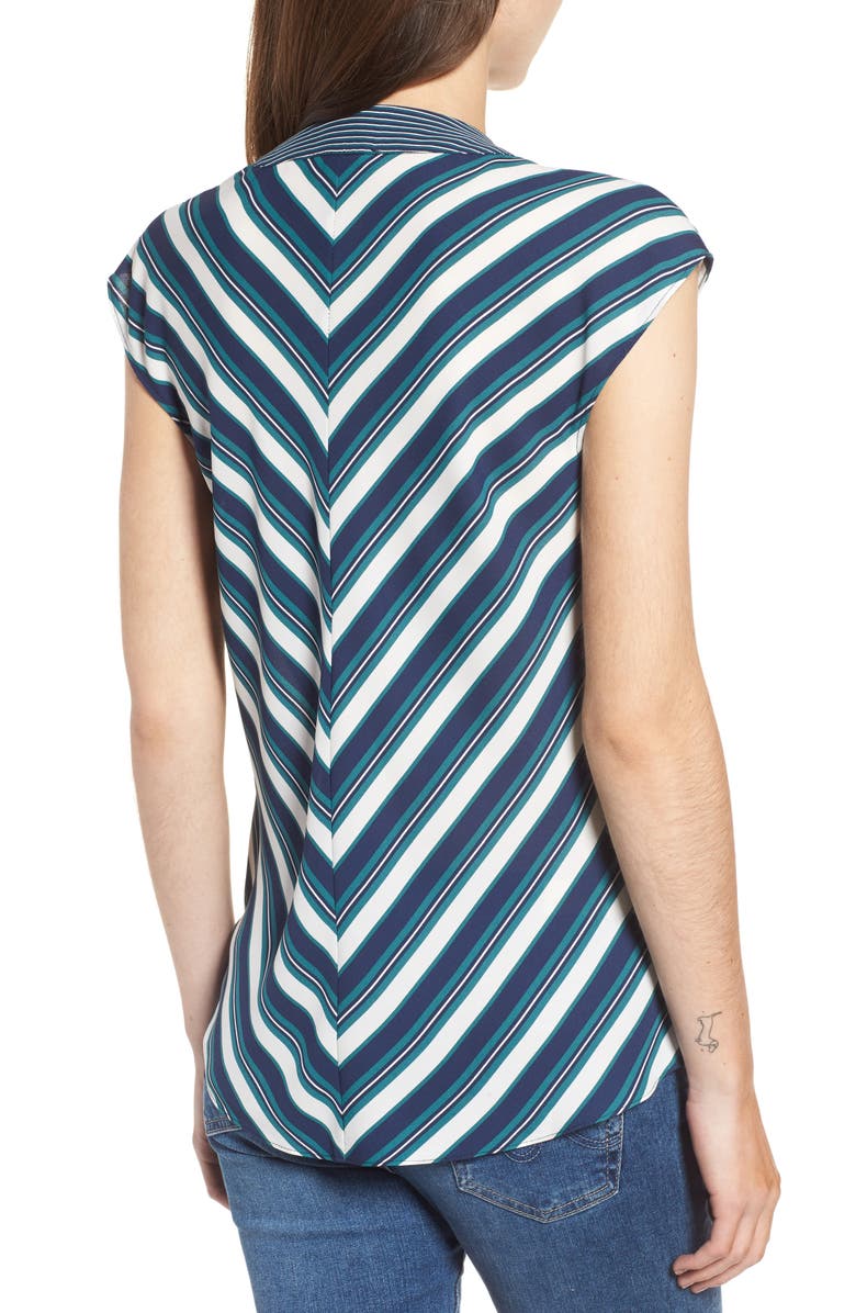 Trouvé Stripe Wrap Top, Alternate, color,