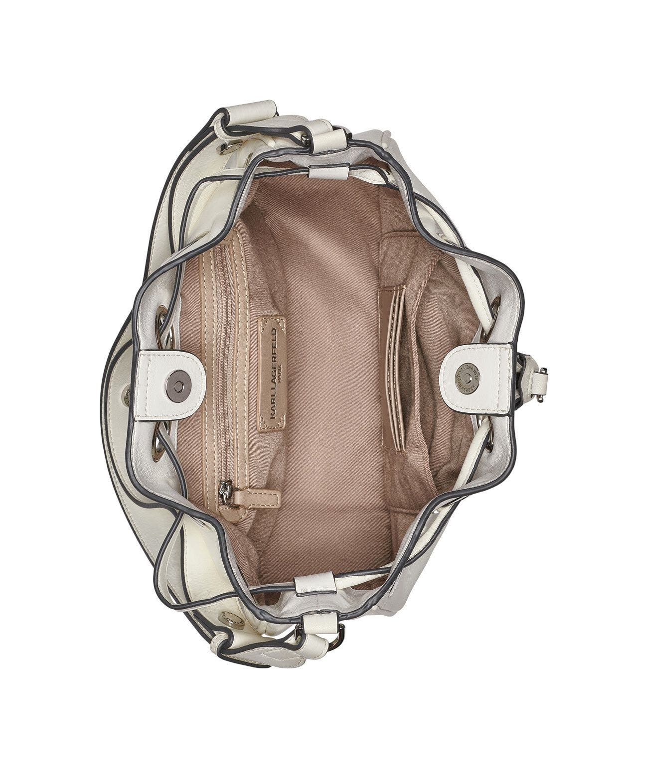 KARL LAGERFELD PARIS Desiree Crossbody, Alternate, color, Winter White