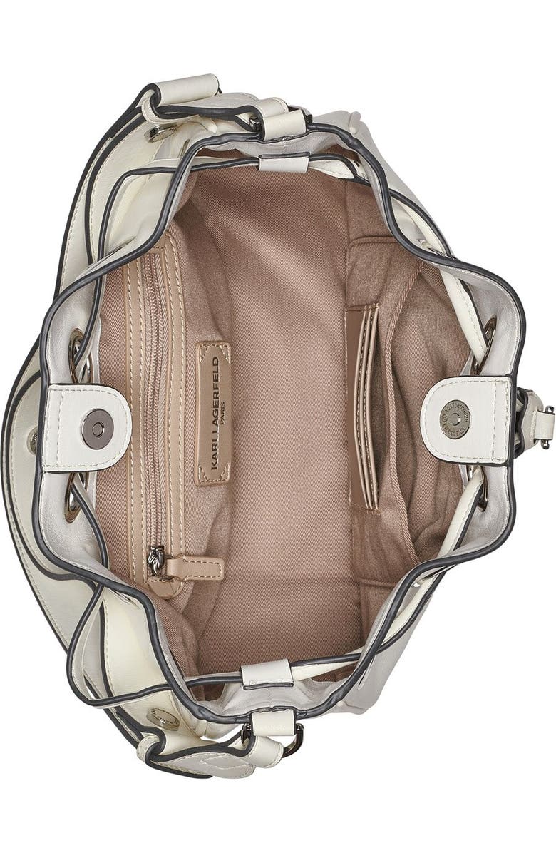 KARL LAGERFELD PARIS Desiree Crossbody, Alternate, color, Winter White