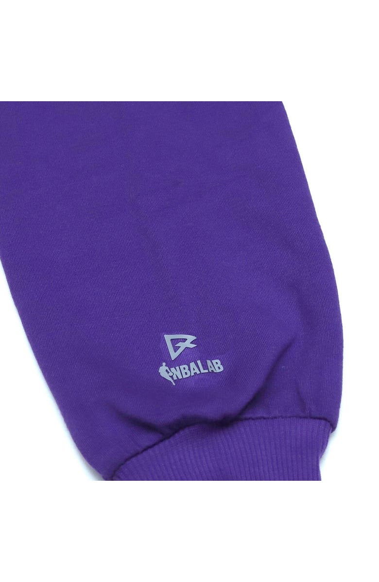 QORE Women's Qore Purple Los Angeles Lakers Cozy Team Crop Long Sleeve T-Shirt, Alternate, color, 